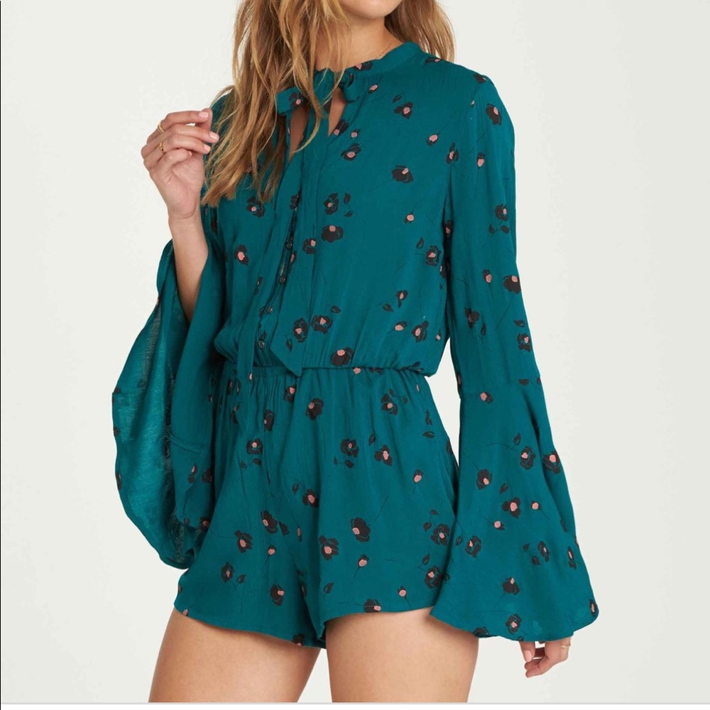 Standing pretty romper deep lagoon BILLABONG